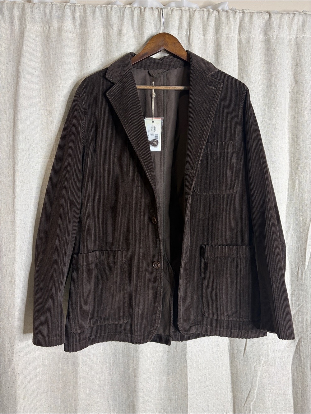 Hartford Dark Brown Corduroy Blazer Jacket